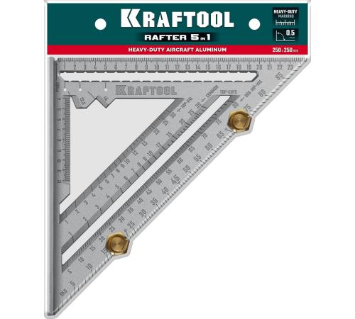 KRAFTOOL 250 мм, 5-в-1, Высокоточный кровельный угольник (3441-25)