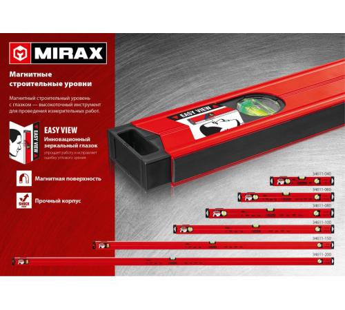 MIRAX 1000 мм, с зеркальным глазком, магнитный уровень (34611-100)
