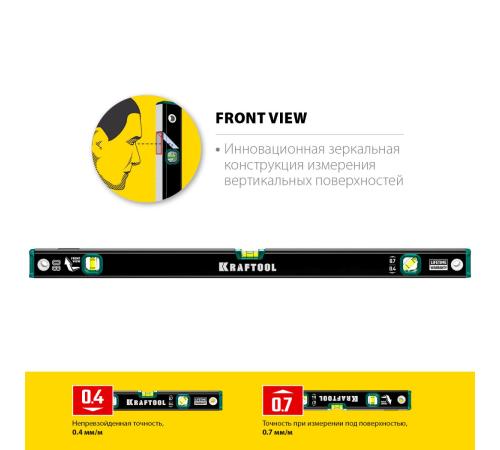 KRAFTOOL 800 мм, с зеркальным глазком, уровень (34781-80)