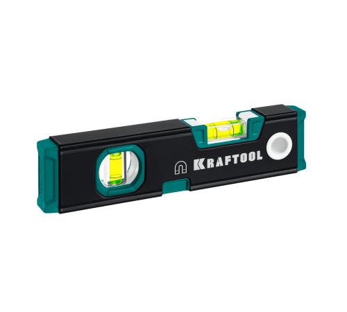 KRAFTOOL KOMPAKT-200, 200 мм, усиленный профиль, компактный магнитный уровень (34782)