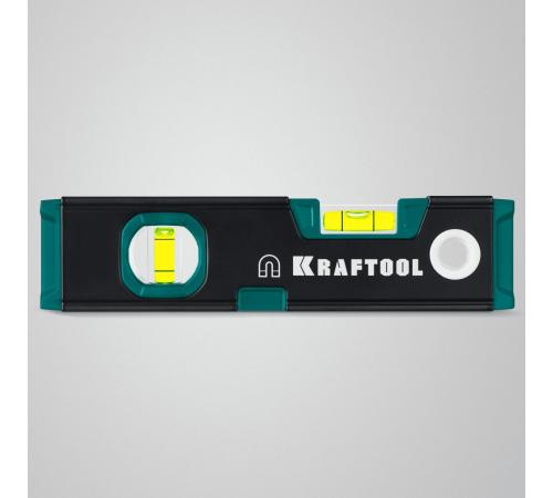 KRAFTOOL KOMPAKT-200, 200 мм, усиленный профиль, компактный магнитный уровень (34782)