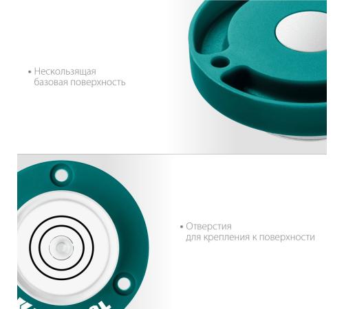 KRAFTOOL BULL'S EYE (БЫЧИЙ ГЛАЗ), d 49 мм, поверхностный магнитный уровень (34789)