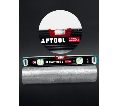 KRAFTOOL A-RATE CONTROL, 400 мм, точность 0.3 мм/м, с зеркальным глазком, сверхпрочный магнитный уровень (34988-40)
