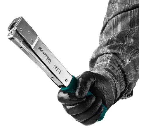 KRAFTOOL HAMMER TACKER, тип 53 (A/10/JT21) 23GA (6 - 10 мм), высокоскоростной стальной скобозабиватель (3153)