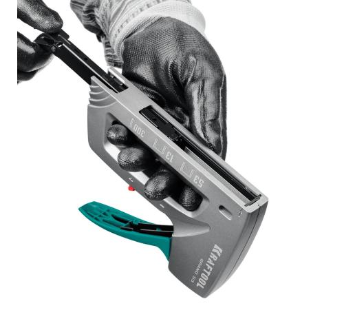 KRAFTOOL GRAND-53, тип 53 (A/10/JT21) 23GA (6 - 16 мм)/13/300, алюминиевый рессорный степлер (3193)