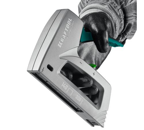 KRAFTOOL GRAND-140, тип 140 (G/11/57) 20GA (6 - 14 мм)/300 (16), алюминиевый рессорный степлер (3194)