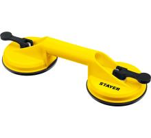 STAYER MAXLift, 80 кг, пластмассовый, двойной, стеклодомкрат на присоске (33718-2)