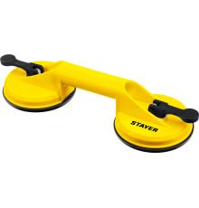 STAYER MAXLift, 80 кг, пластмассовый, двойной, стеклодомкрат на присоске (33718-2)