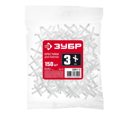 ЗУБР 3 мм, 150 шт, крестики для плитки (33811-3)
