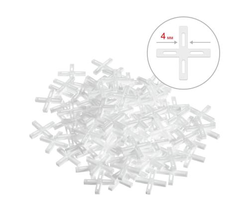 ЗУБР 4 мм, 100 шт, крестики для плитки (33811-4)