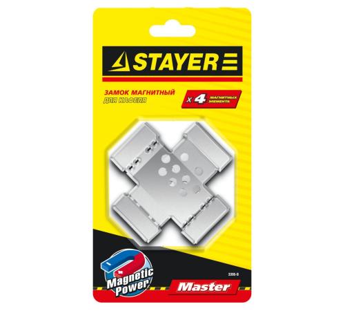 STAYER 4 шт, магнитный замок для кафеля (3395-B)