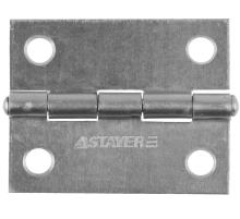 STAYER 50 x 38 х 1.25 мм, цвет белый цинк, карточная петля (37611-50-1)