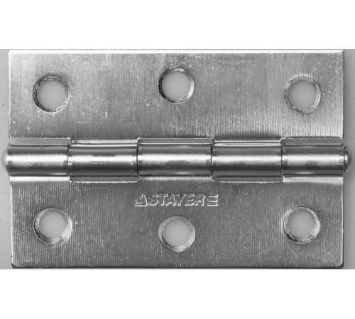 STAYER 75 x 50 х 1.6 мм, цвет белый цинк, карточная петля (37611-75-1)