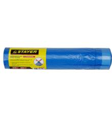 Stayer 60 л, 20 шт, синие, особопрочные, с завязками, мусорные мешки (39155-60)