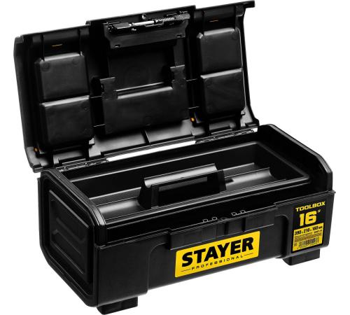 STAYER TOOLBOX-16, 390 х 210 х 160, пластиковый ящик для инструментов, Professional (38167-16)