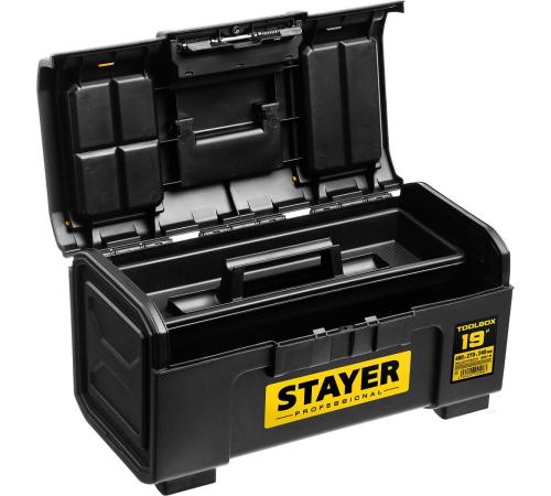 STAYER TOOLBOX-19, 480 х 270 х 240, пластиковый ящик для инструментов, Professional (38167-19)