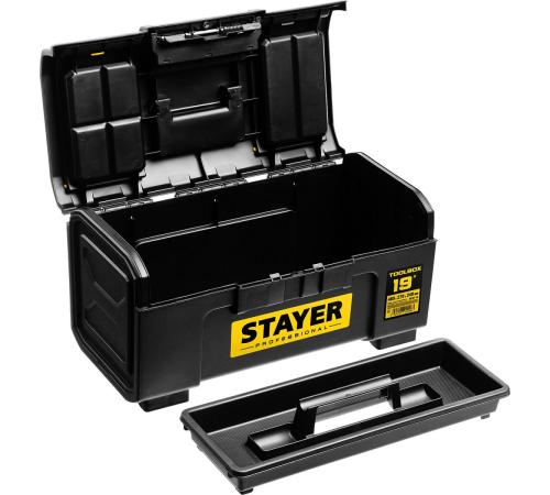 STAYER TOOLBOX-19, 480 х 270 х 240, пластиковый ящик для инструментов, Professional (38167-19)