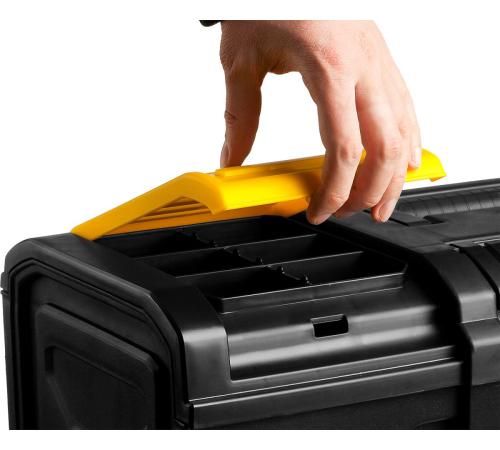 STAYER TOOLBOX-24, 590 х 270 х 255, пластиковый ящик для инструментов, Professional (38167-24)