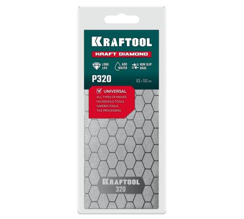 KRAFTOOL DIAMOND 63 х 152 мм, Р320, пластина алмазная заточная (35710-320)
