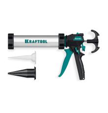 KRAFTOOL ULTRA 310 мл, прямой забор, регулировка силы давления, вариативная антикапельная система, закрытый пистолет для герметика (06677-31)