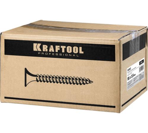 KRAFTOOL СГД, 55 х 3.5 мм, фосфатированное покрытие, 2700 шт (6,94 кг.), саморез гипсокартон-дерево (3005-55)