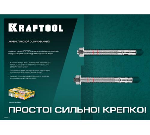 KRAFTOOL ETA Опция 7, М8 х 60, 100 шт, клиновой анкер (302184-08-060)