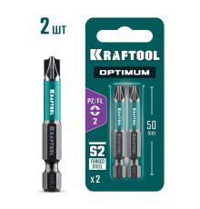 KRAFTOOL OPTIMUM PZ/FL 2, 50 мм, 2 шт, биты (261241-2-50-2)