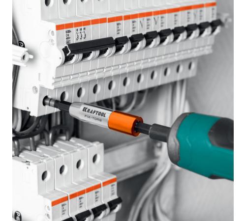 KRAFTOOL FIX-TORQ 1.2 Нм динамометрический адаптер для бит (64035-1.2)
