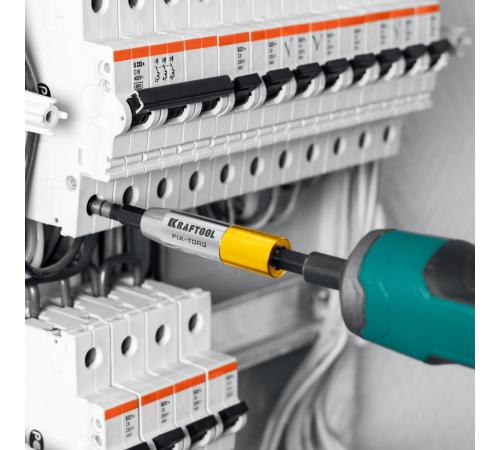KRAFTOOL FIX-TORQ 2.0 Нм динамометрический адаптер для бит (64035-2.0)