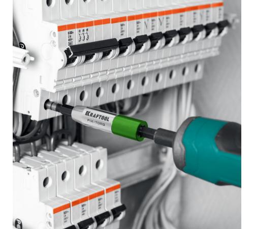 KRAFTOOL FIX-TORQ 3.0 Нм динамометрический адаптер для бит (64035-3.0)
