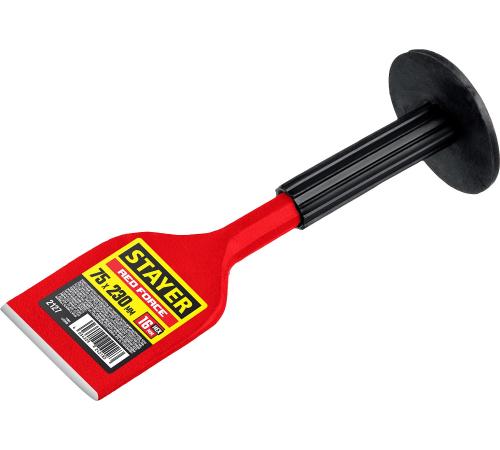 STAYER Red Force, 75 х 230 мм, зубило-конопатка с протектором (2127)
