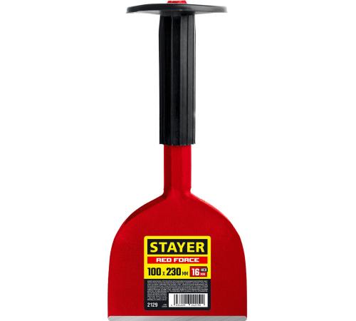 STAYER Red Force, 100 х 230 мм, зубило-конопатка с протектором (2129)