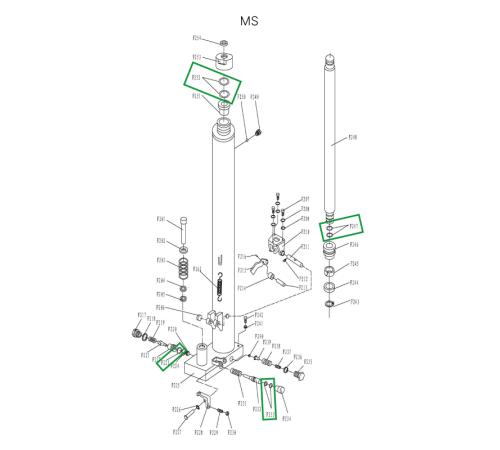 Ремкомплект гидроузла для MS1516