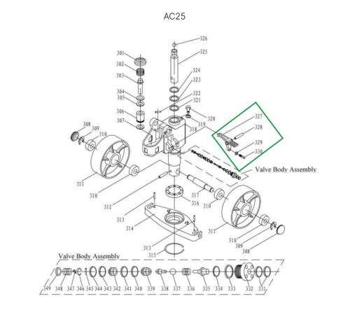 Коромысло спуска для гидравлических тележек AC25