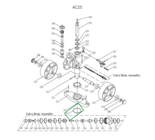 Стопорное кольцо опорной площадки для гидравлических тележек AC25
