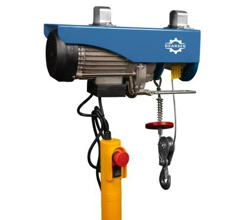 Мини электрическая таль стационарная GEARSEN PA 220В, 125/250кг, 12/6м