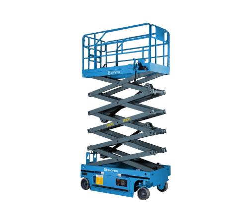 Самоходный ножничный подъемник с выдвижной платформой SKYER PL1435-LiM2